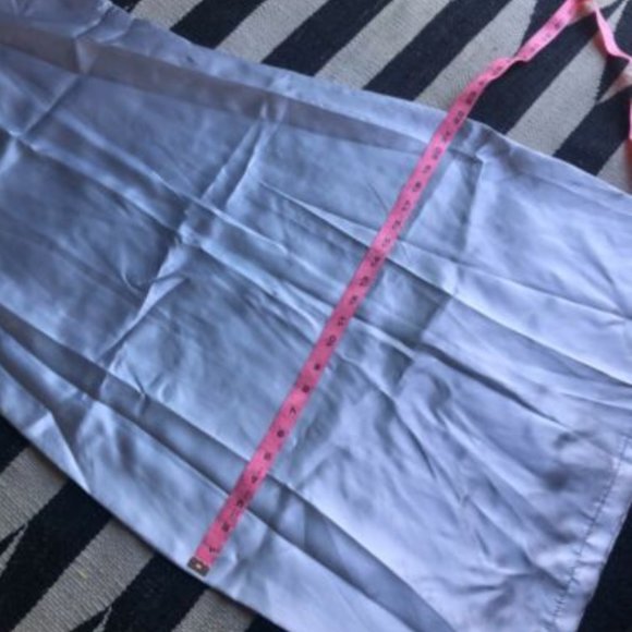 1990’s Vintage Satin Icy Blue Dress - Picture 8 of 8